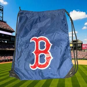 Boston Red Sox Drawstring Backpack Bag MLB Baseball Cinch Sac Gym Travel Gear